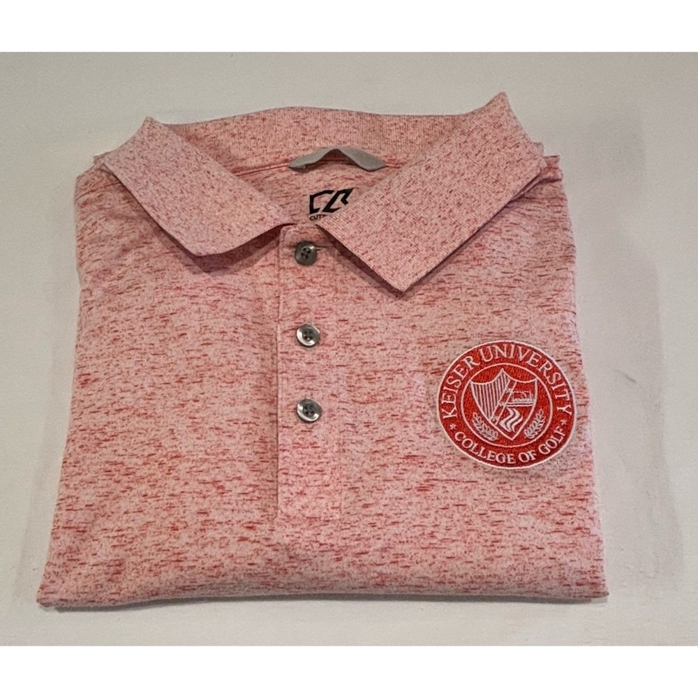 Cutter & Buck Keiser University College Of Golf Dry Tec Cotton Mens Polo Large